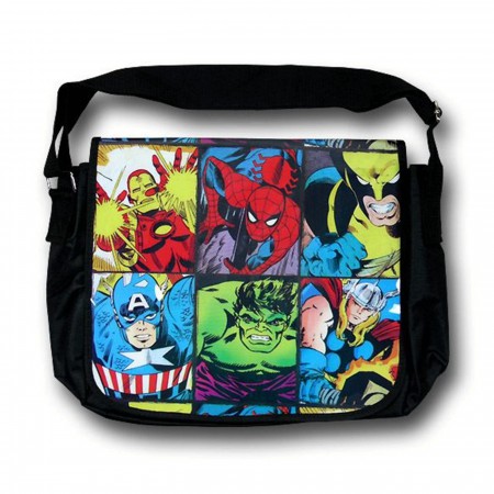 Marvel Character Grid Messenger Bag