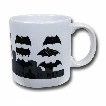 Batman Symbol Evolution Mug