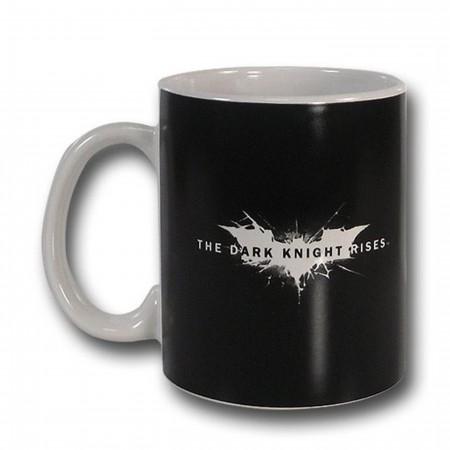 Dark Knight Rises Symbol White Handle 12oz Mug