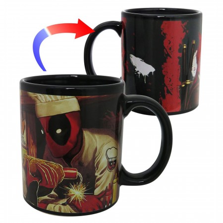 Deadpool Taco Chef Heat Changing Mug