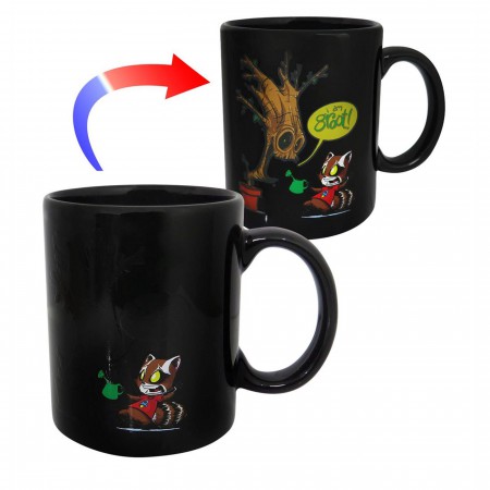 GOTG Rocket Raccoon and Groot Heat Changing Mug