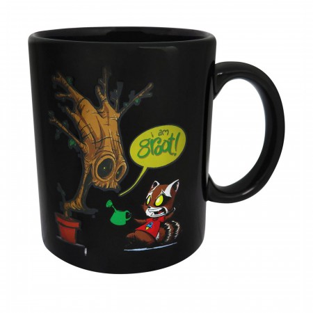 GOTG Rocket Raccoon and Groot Heat Changing Mug