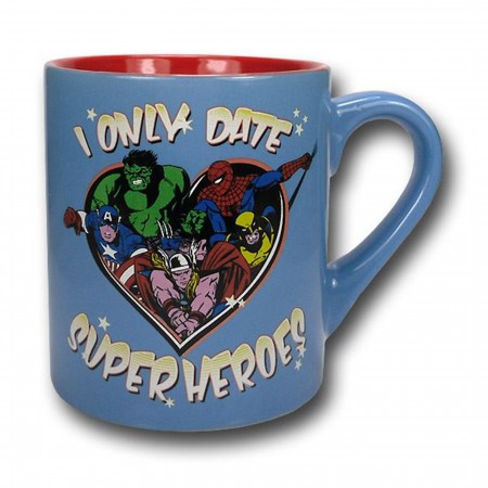 I Only Date Superheroes 14oz Ceramic Mug