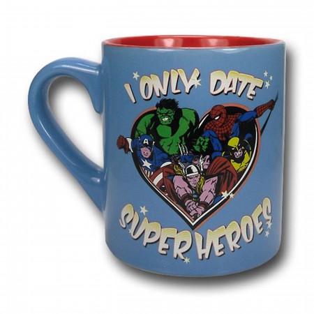 I Only Date Superheroes 14oz Ceramic Mug