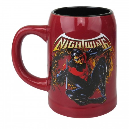 Nightwing 22oz Ceramic Stein Mug