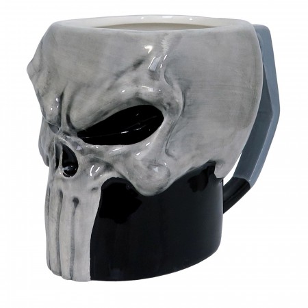 Punisher Sculpted Skull 13oz Ceramic Mug