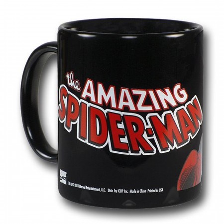 Spiderman Amazing Black Ceramic Mug