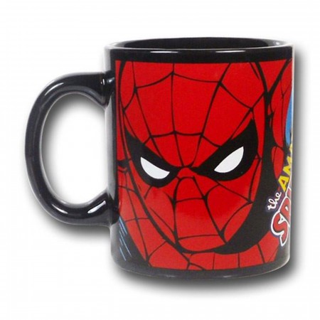 Spiderman Face and Pose Coffee Mug
