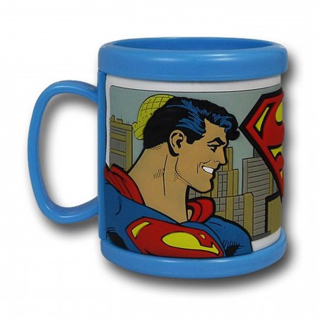 Superman Happy in Metropolis Plastic Mug