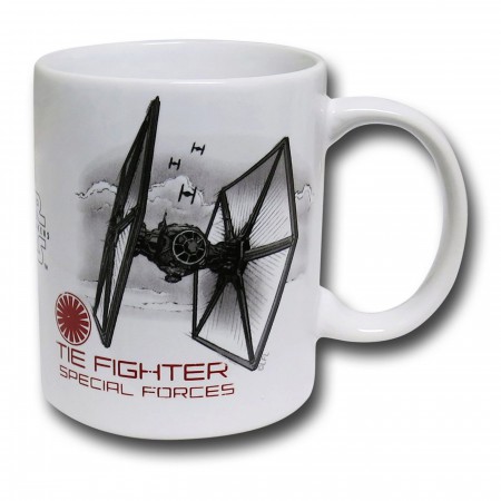 Star Wars Force Awakens TIE & Falcon Mug