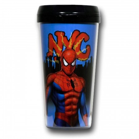 Spiderman NYC Travel Mug