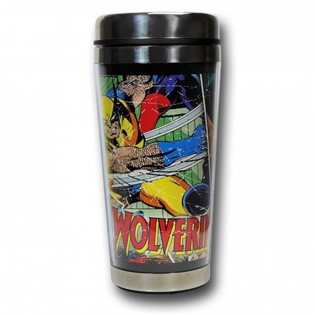 Wolverine Chrome Top Comic Travel Mug