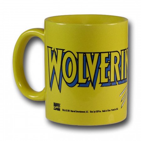 Wolverine Yellow Ceramic Mug Of SNIKT!!!