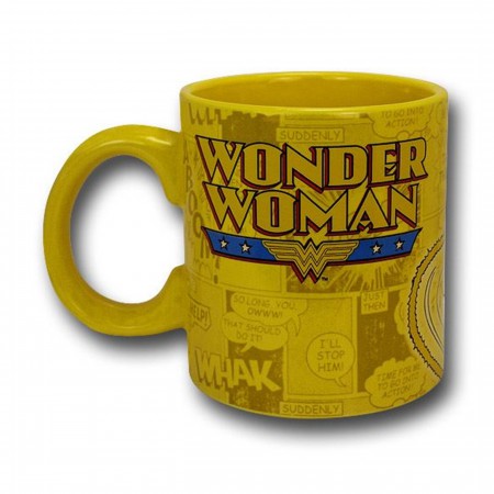 Wonder Woman Yellow Lasso Toss Oversize Mug