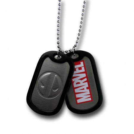 Deadpool Symbol & Image Dog Tag Necklace