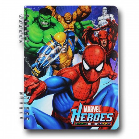 Marvel 6" x 8" Lenticular Spiral Notebook