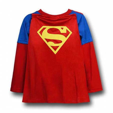 Superman Kids Costume Riveted Pajama Set w/Cape