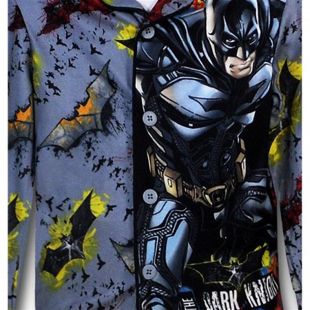Batman Kids Dark Knight Grey Pajamas