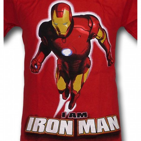 Iron Man Juvenile Red Boxer Brief Set