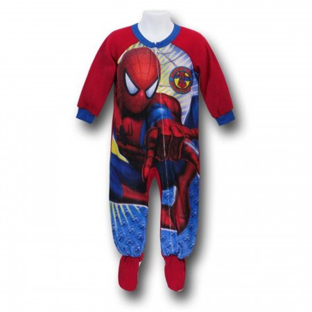 Spiderman Kids 1 Piece Web-Shooter Footie