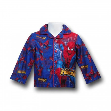 Spiderman Kids Navy Blue Pajama Set