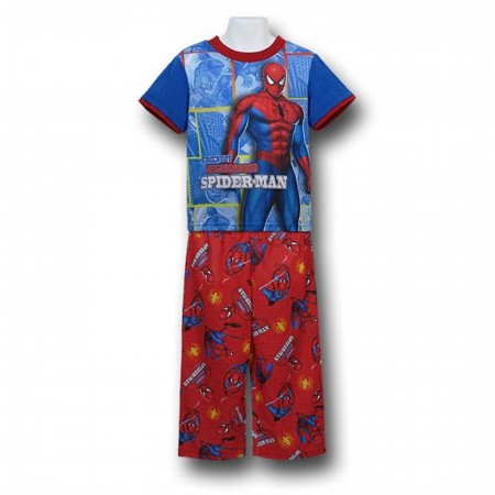 Spiderman Panels Kids Pajama Set