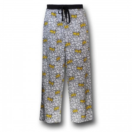 Batman Grey and Yellow Pajama Pants