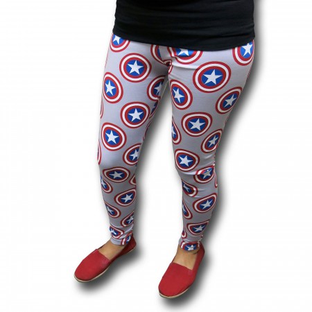 Captain America Shield Yoga Pants