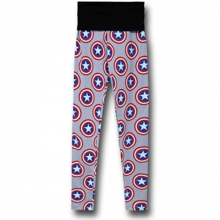 Captain America Shield Yoga Pants