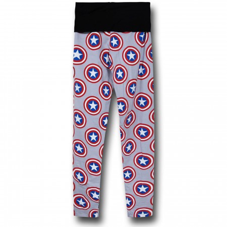 Captain America Shield Yoga Pants