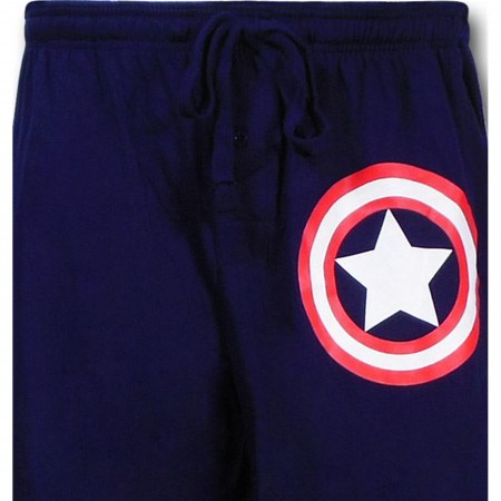 Captain America Symbol Blue Sleep Pants