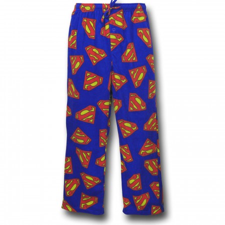 Superman Symbols All-Over Fleece Pants
