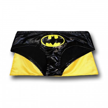 Batgirl Caped Women's Black Hipster Panty
