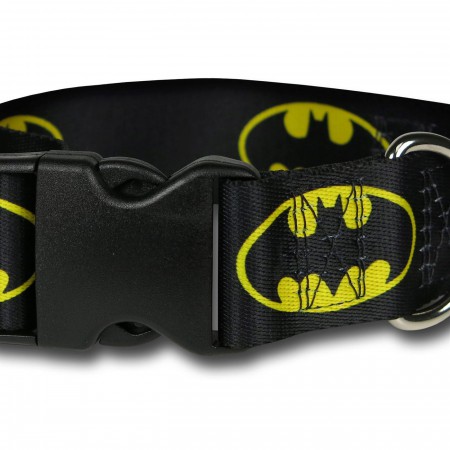 Batman Symbol Plastic Clasp Dog Collar
