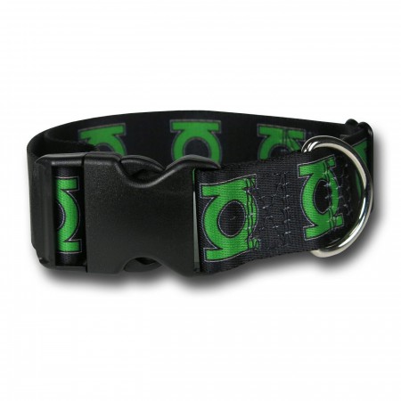 Green Lantern Symbol Plastic Clasp Dog Collar