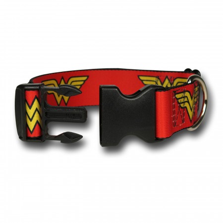 Wonder Woman Symbol Plastic Clasp Dog Collar
