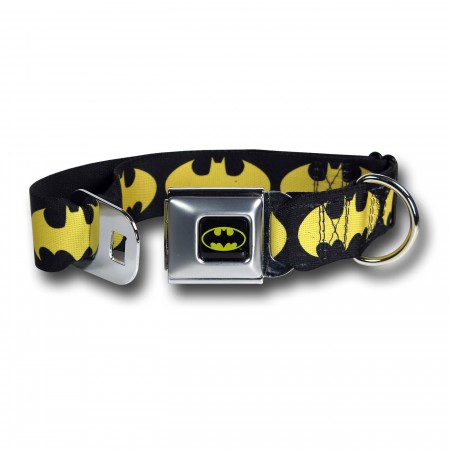 Batgirl Yellow Symbols Seatbelt Dog Collar