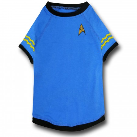 Star Trek Science Uniform Dog Shirt
