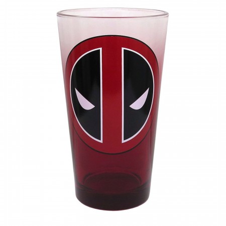 Deadpool Symbol Red Fade Pint Glass