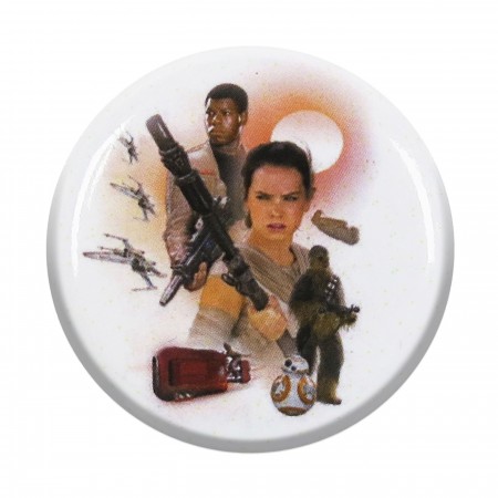 Star Wars Force Awakens Poster Button