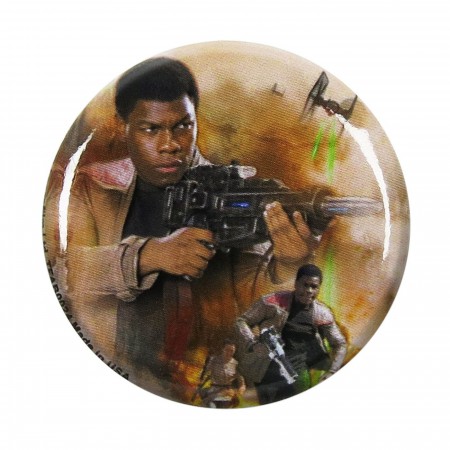 Star Wars Force Awakens Finn Poster Button