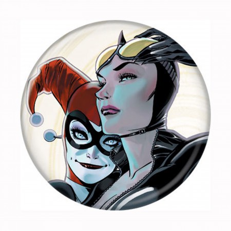 Catwoman & Harley Quinn Button