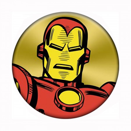 Iron Man Close Up Mega Button