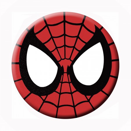 Spiderman Close Up Mask Mega Button