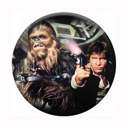 Star Wars Han and Chewbacca Button