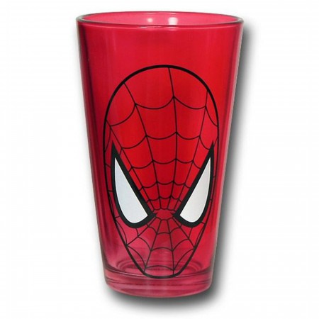 Spiderman Red and Black Pint Glass 2-Pack