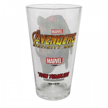 Avengers Infinity War Reality Pint Glass