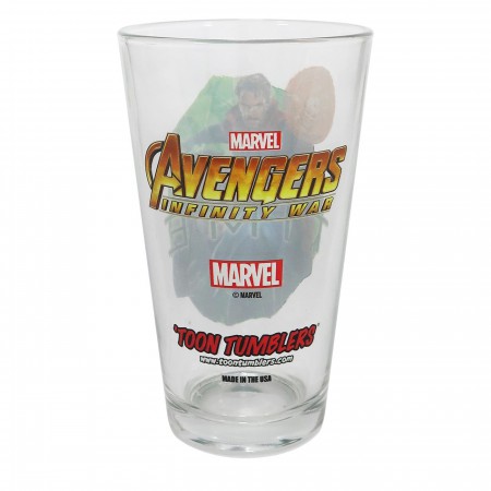 Avengers Infinity War Time Pint Glass