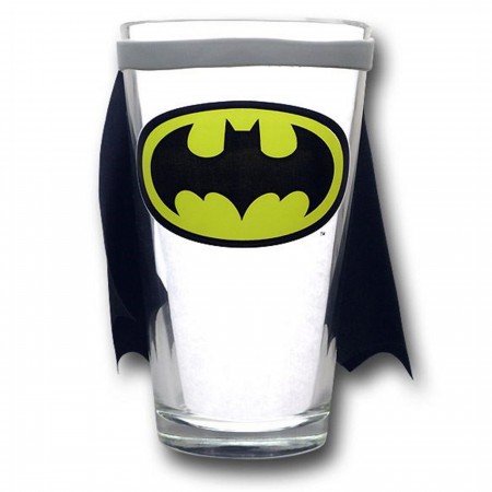 Batman Pint Glass With Cape