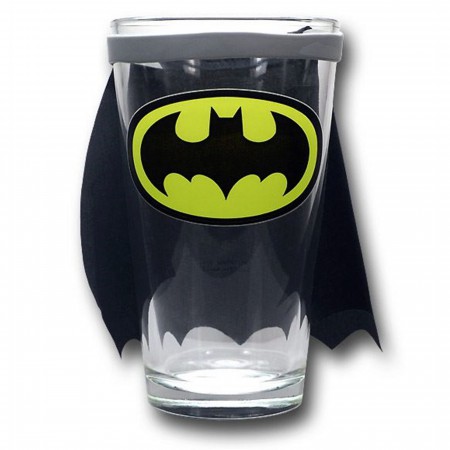 Batman Pint Glass With Cape